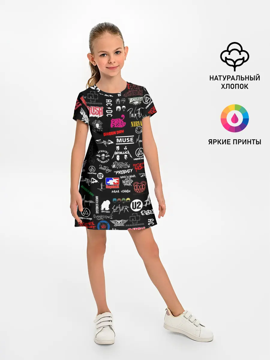 Детское платье / ЛОГОТИПЫ РОК ГРУПП | PATTERN