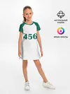 Детское платье / Как в Игре в Кальмара. Футболка 456 игрока