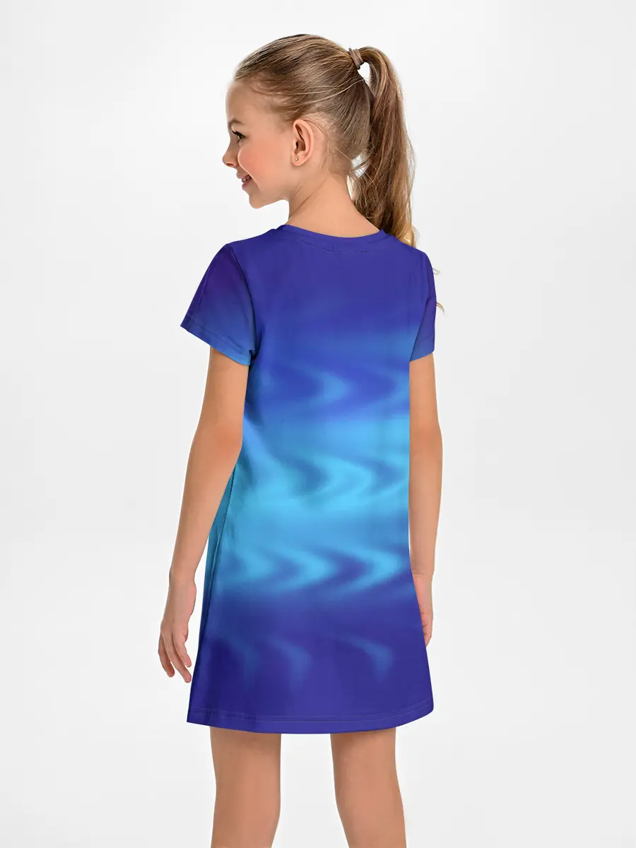 Детское платье / Цвет настроения синий