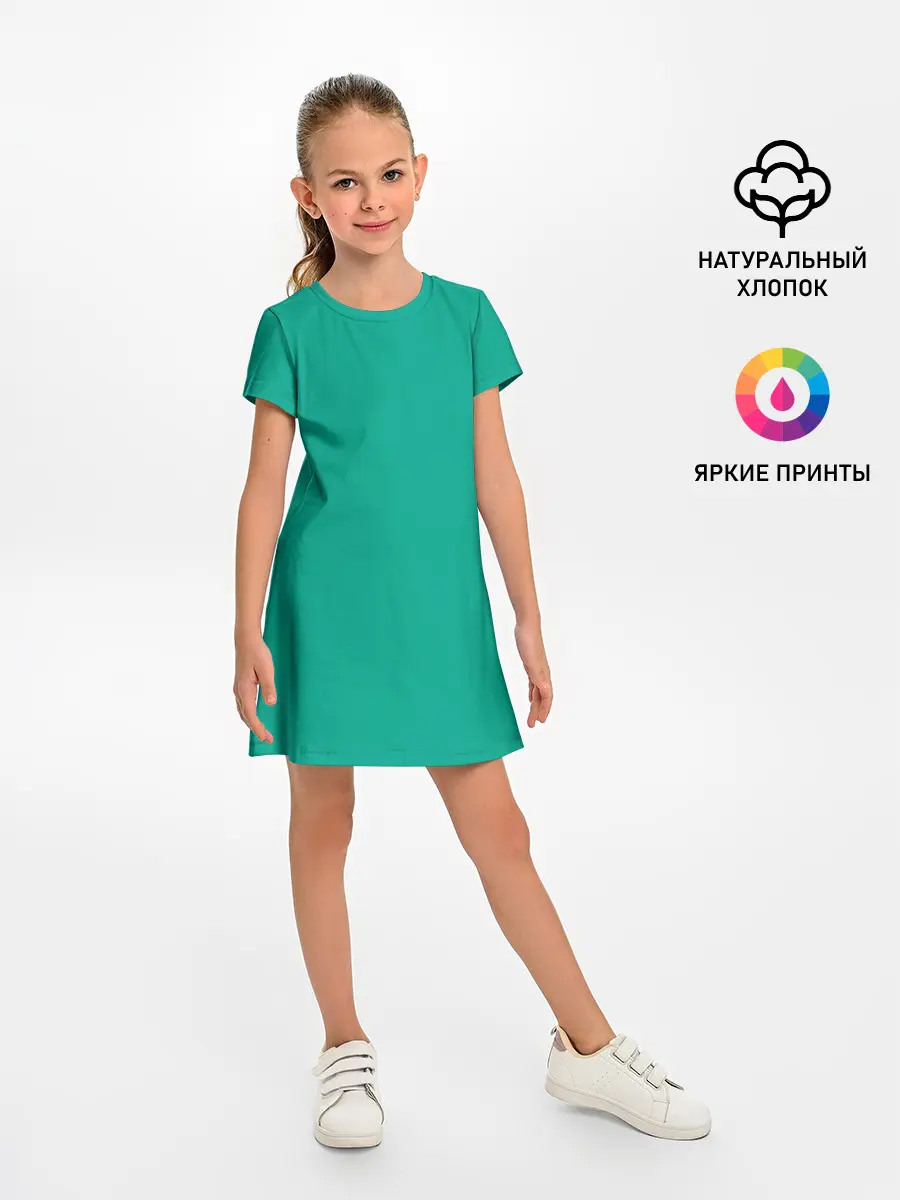 Детское платье / Зеленый
