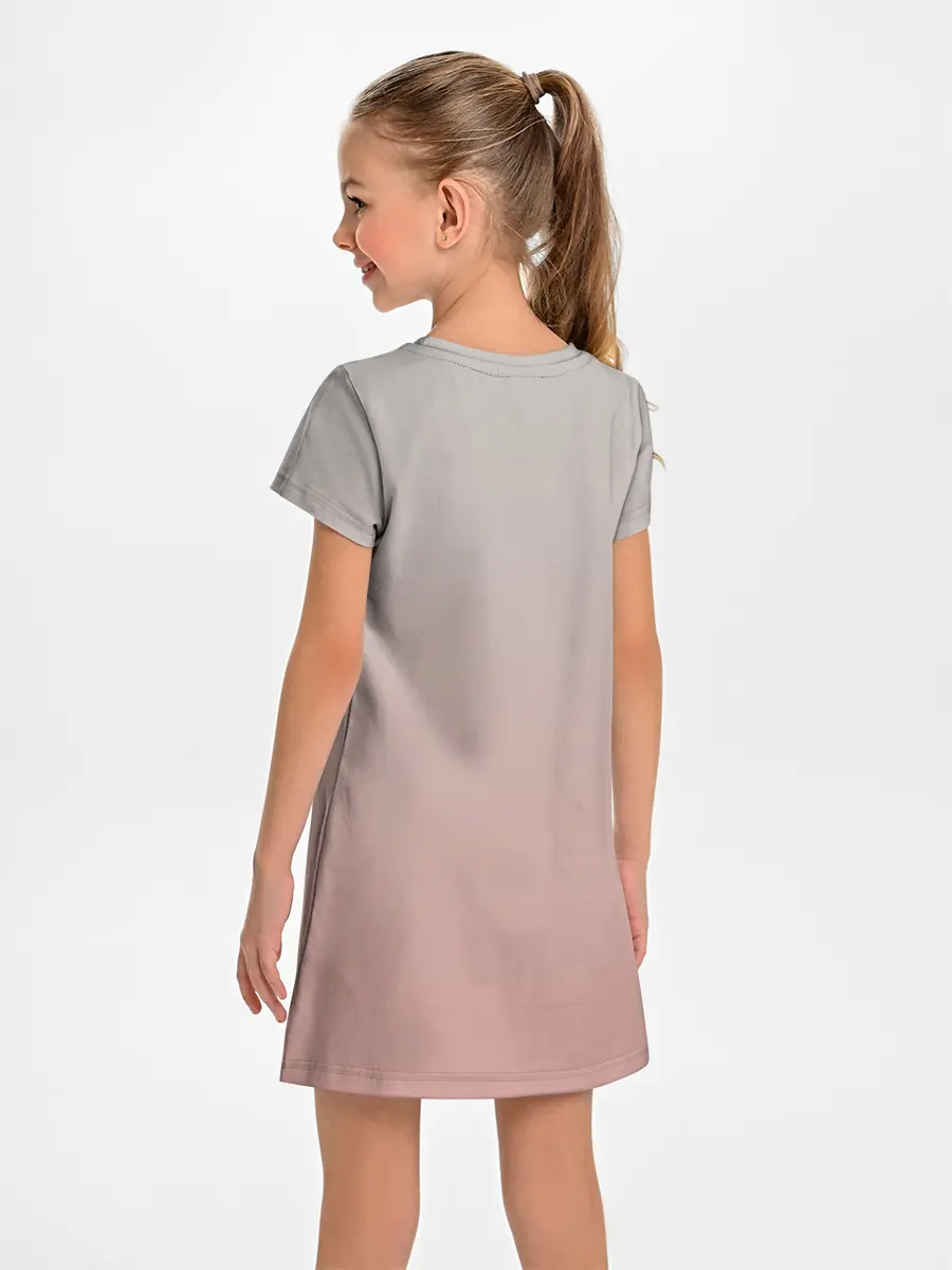 Детское платье / малышка спит ушки котики