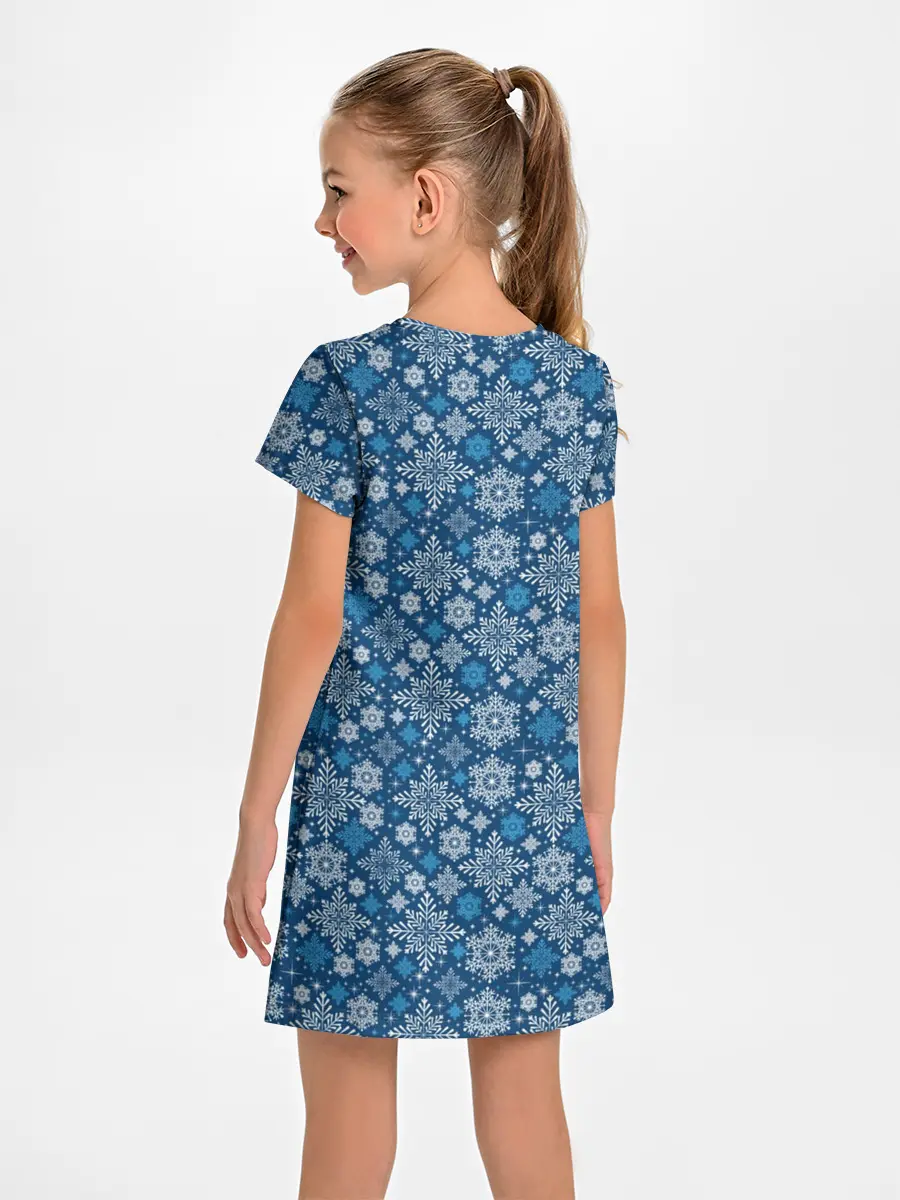 Детское платье / Снежные Узоры на Новый Год