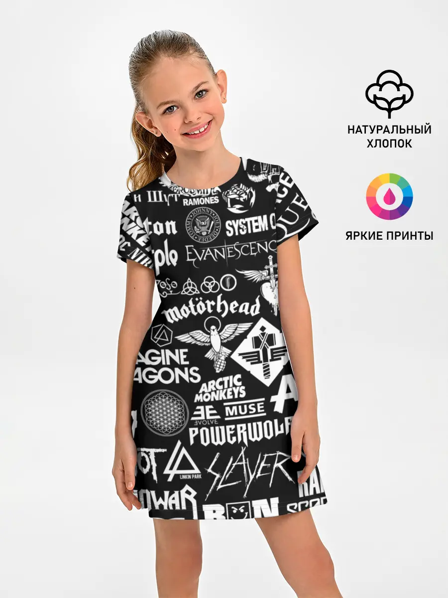 Детское платье / ЛОГОТИПЫ РОК ГРУПП