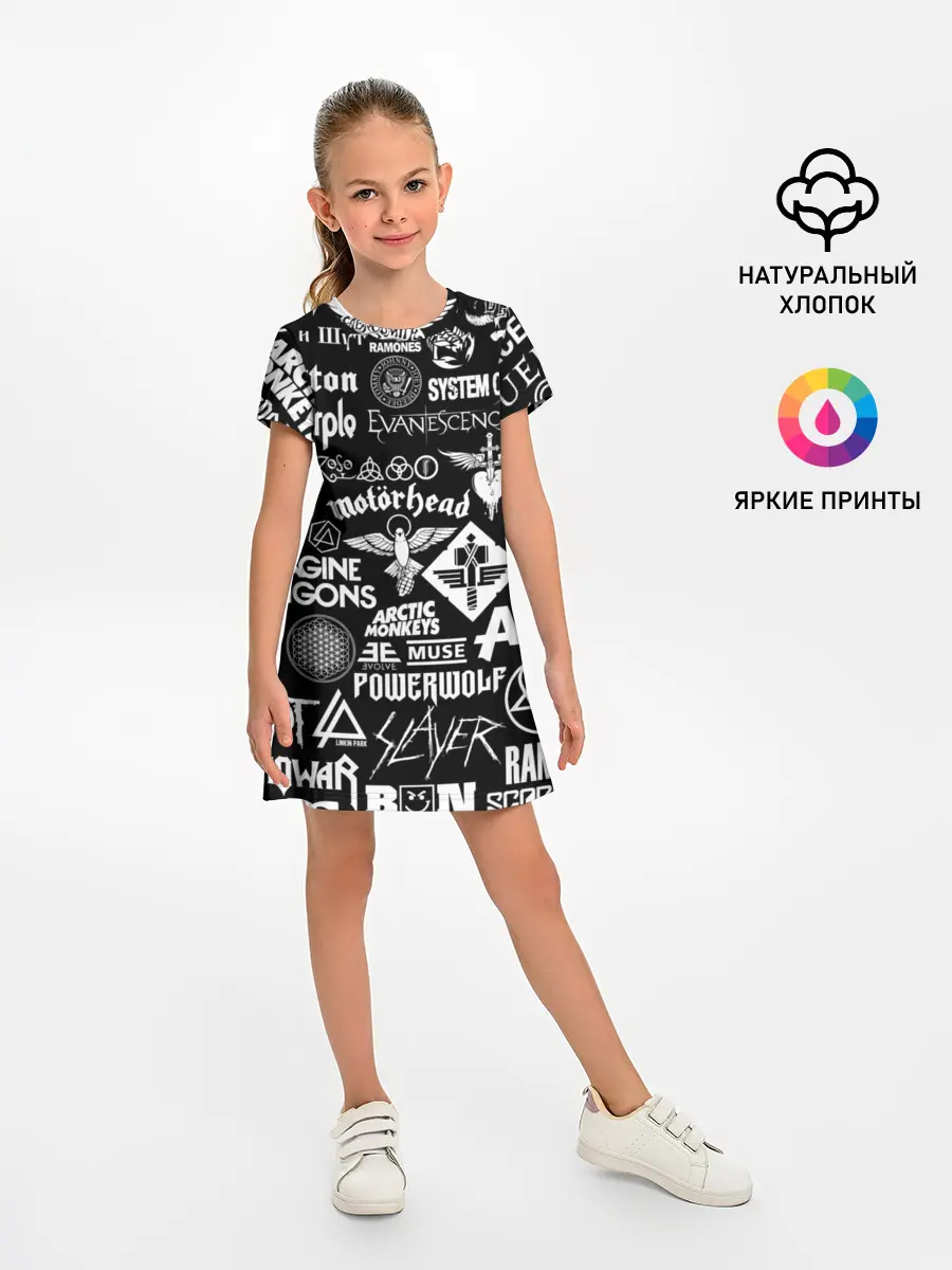 Детское платье / ЛОГОТИПЫ РОК ГРУПП