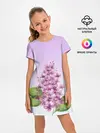 Детское платье / акварельная сирень