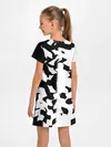 Детское платье / черно-белый камуфляж