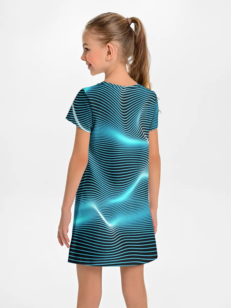 Детское платье / Neon lines