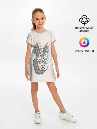 Детское платье / PEACE and LOVE | МИР и ЛЮБОВЬ