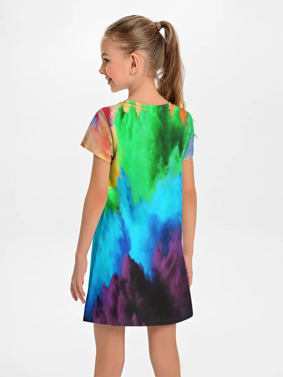 Детское платье / РАЗНОЦВЕТНЫЕ КРАСКИ