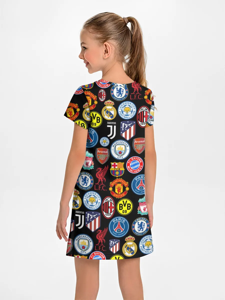 Детское платье / ЛОГО ФУТБОЛЬНЫХ КОМАНД