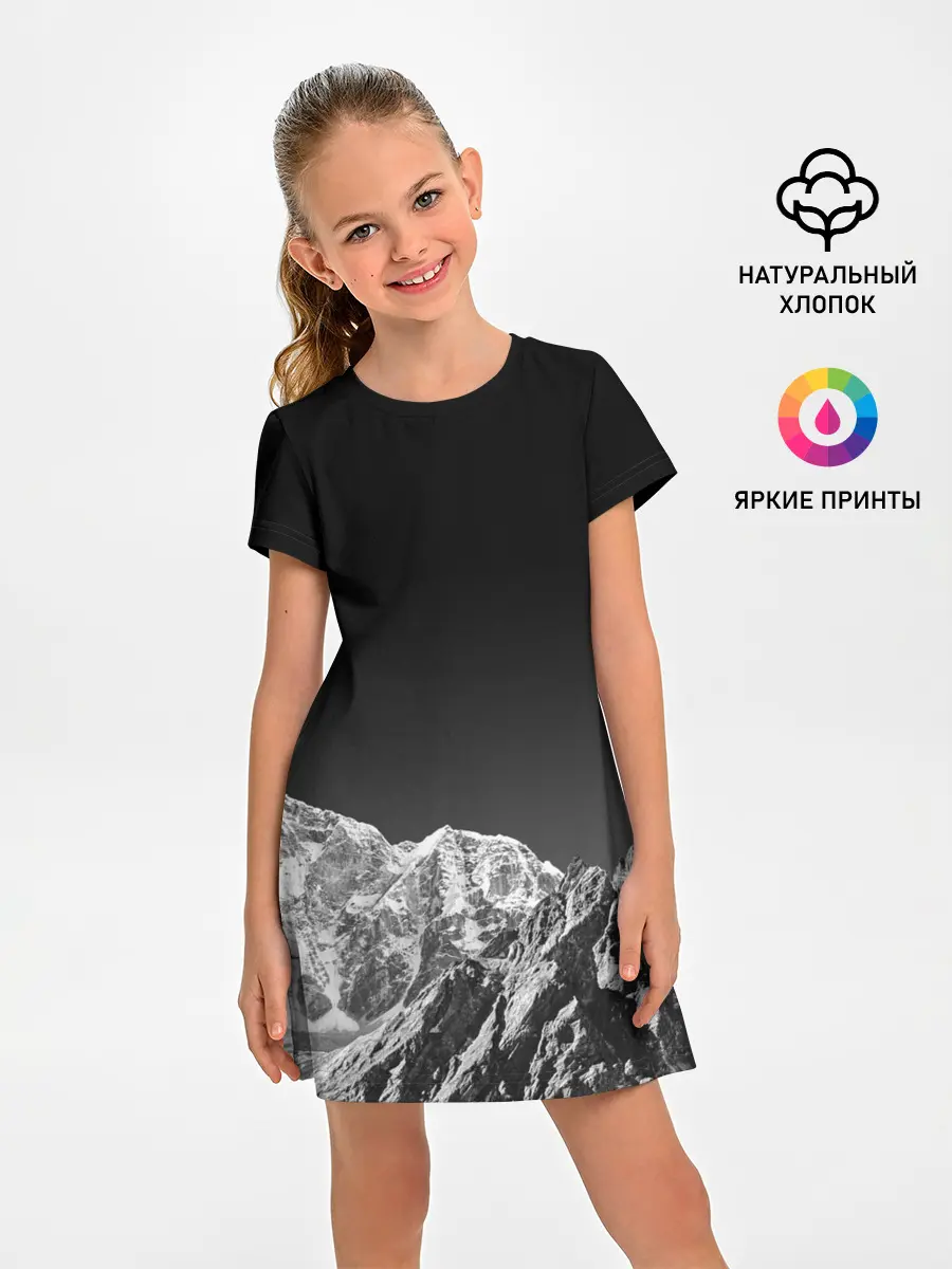 Детское платье / ГОРЫ В МОЕМ СЕРДЦЕ | КАМУФЛЯЖ