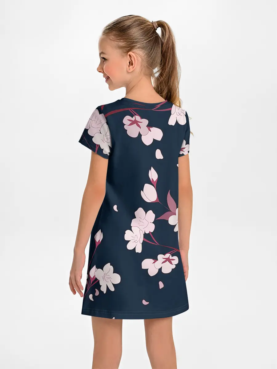 Детское платье / Веточки сакуры