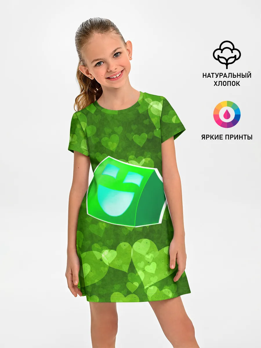 Детское платье / Geometry Dash | Green Love