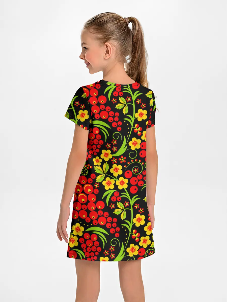 Детское платье / Хохлома