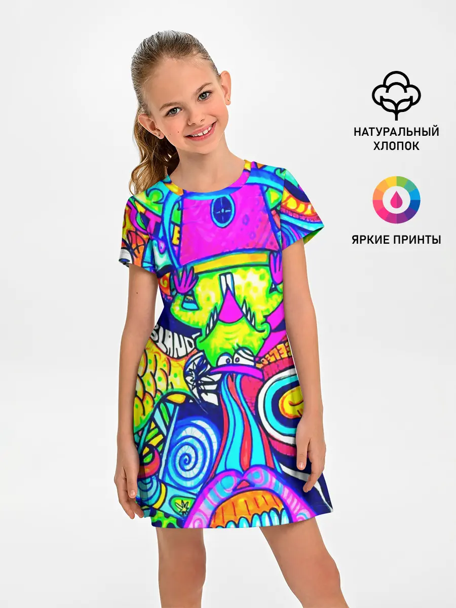 Детское платье / КИСЛОТНЫЕ РИСУНОК