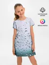 Детское платье / Капли окно стекло дождь серо