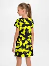 Детское платье / Черно-желтый камуфляж