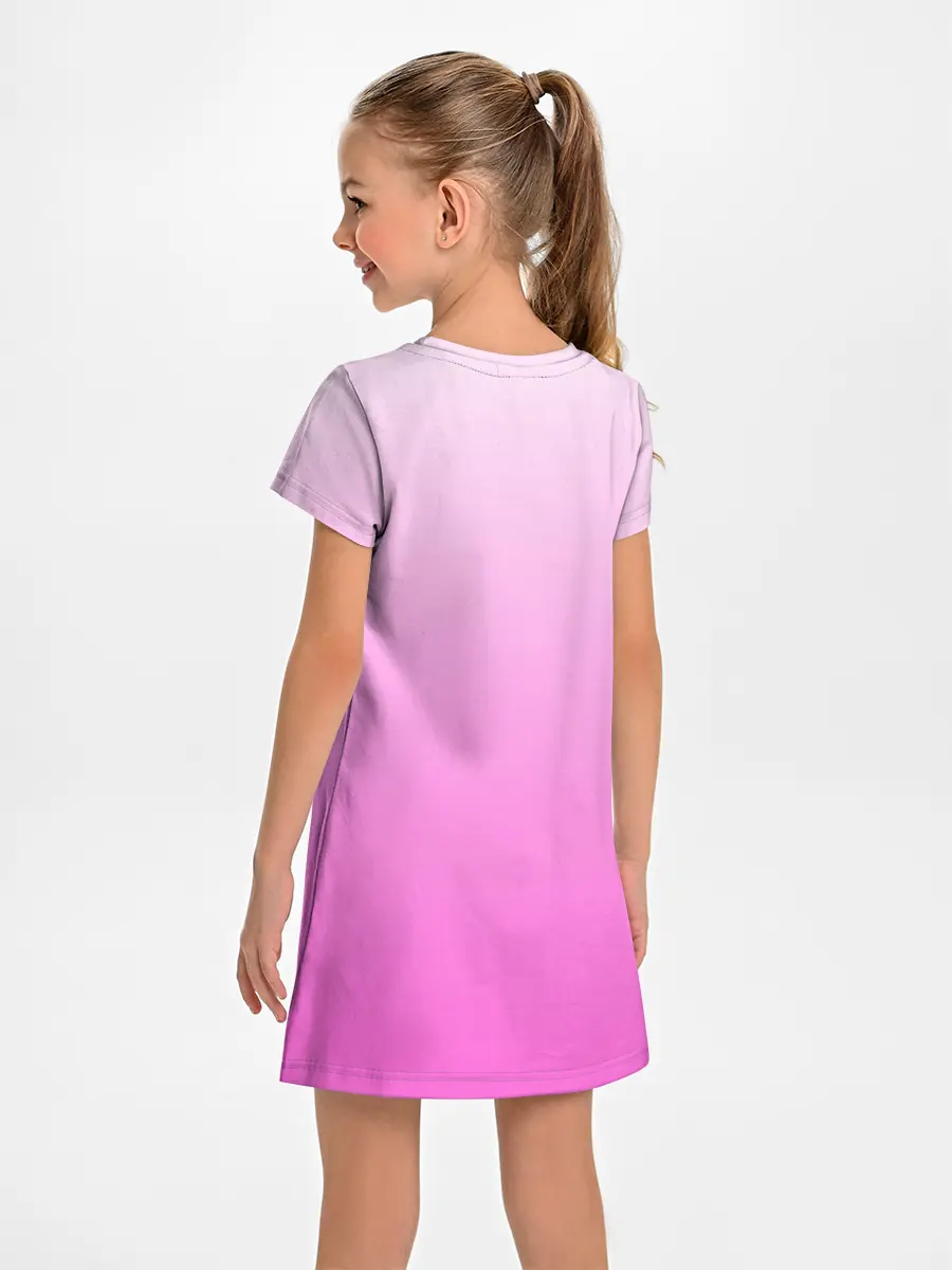 Детское платье / Розовая лапка с подушечками