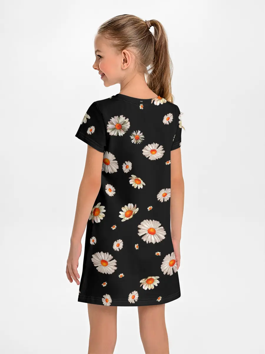 Детское платье / Ромашки в ночи