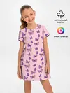 Детское платье / Бабочки фиолетовые | 2