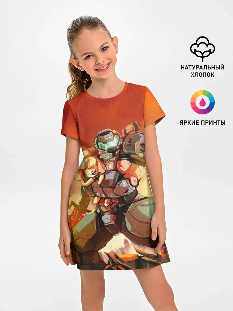 Детское платье / ANIMAL CROSSING x DOOM ETERNAL