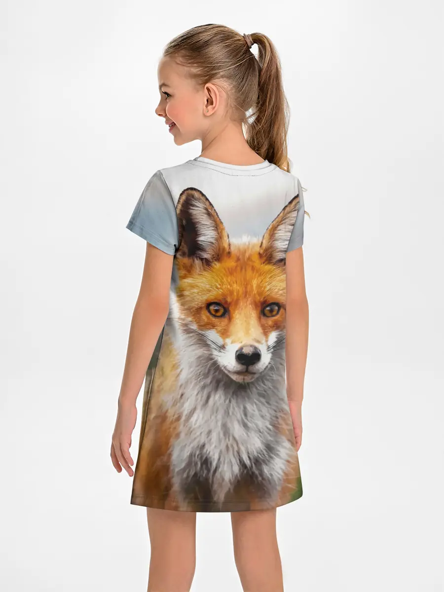 Детское платье / рыжая лисица