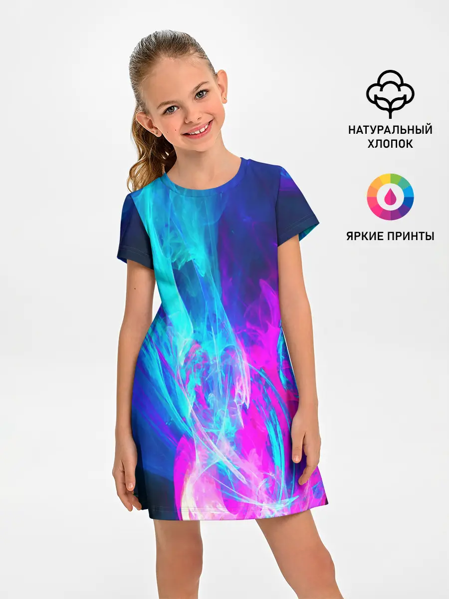 Детское платье / НЕОНОВЫЕ КРАСКИ
