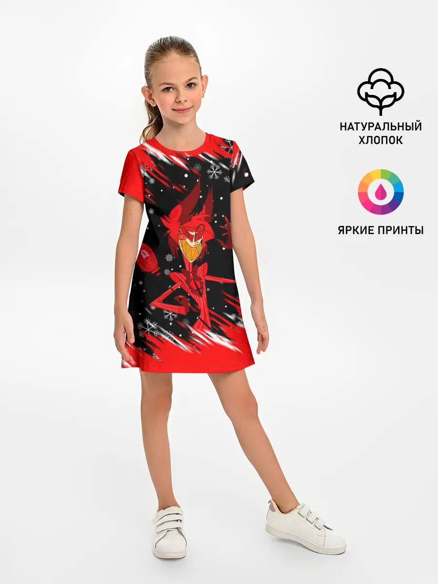 Детское платье / HAZBIN HOTEL НОВОГОДНИЙ.