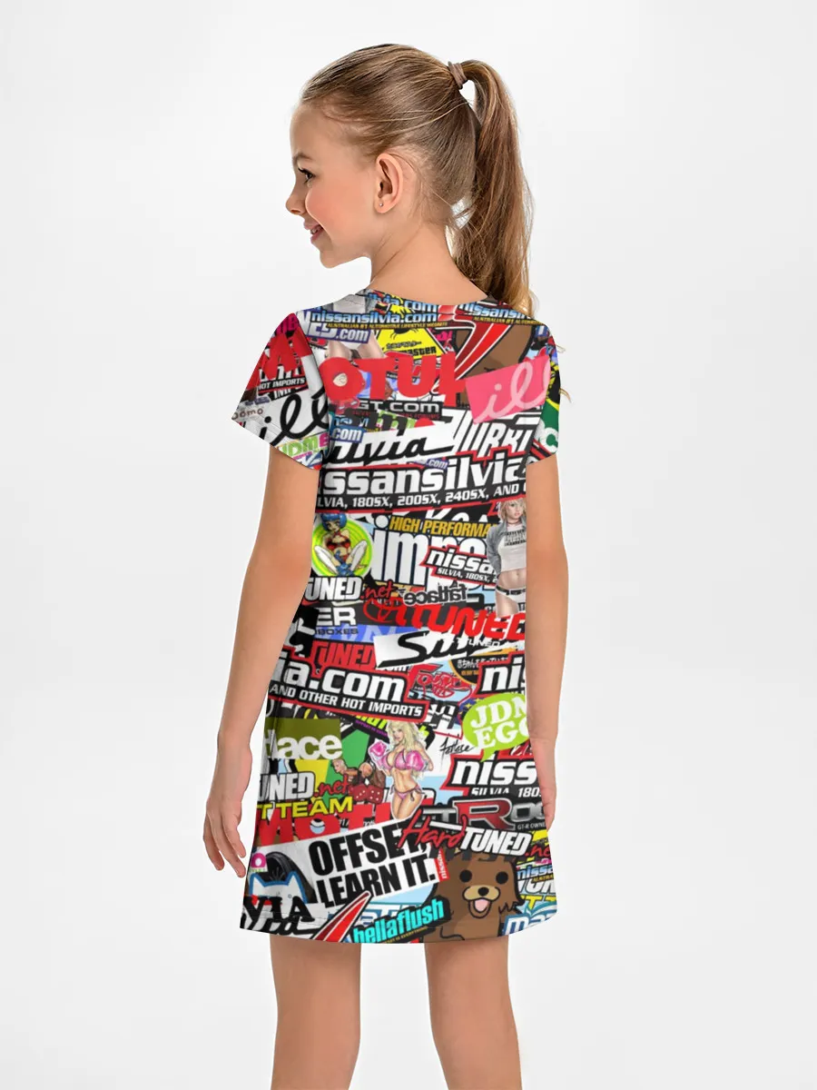 Детское платье / Cars Stickerbombing