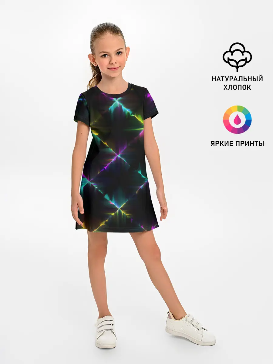 Детское платье / НЕОНОВАЯ ТЕКСТУРА