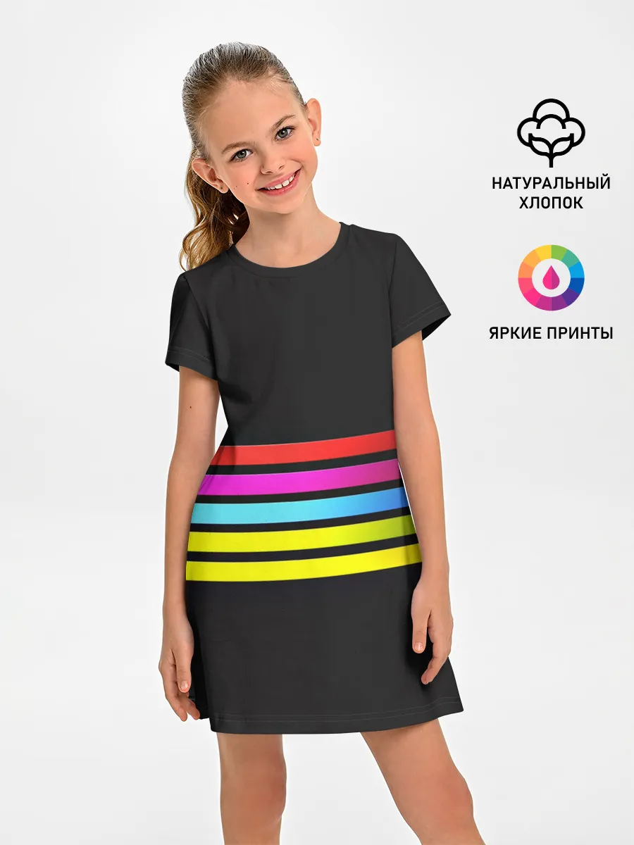 Детское платье / NEON GEOMETRY