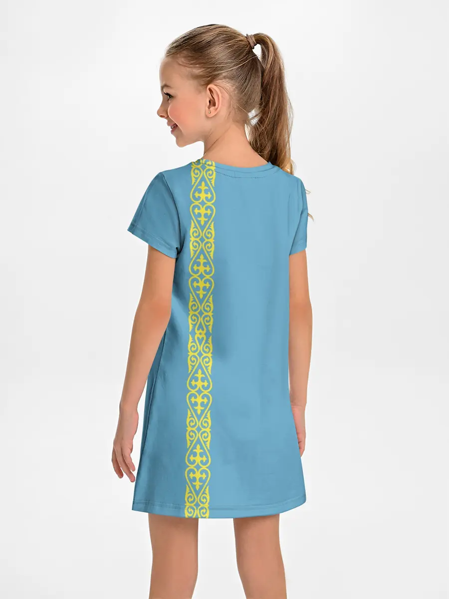 Детское платье / Казахстан, лента с гербом