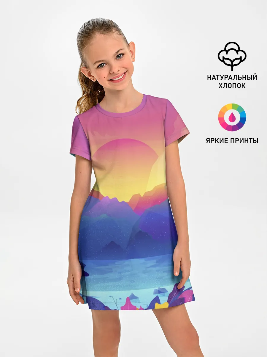 Детское платье / Красочные Горы