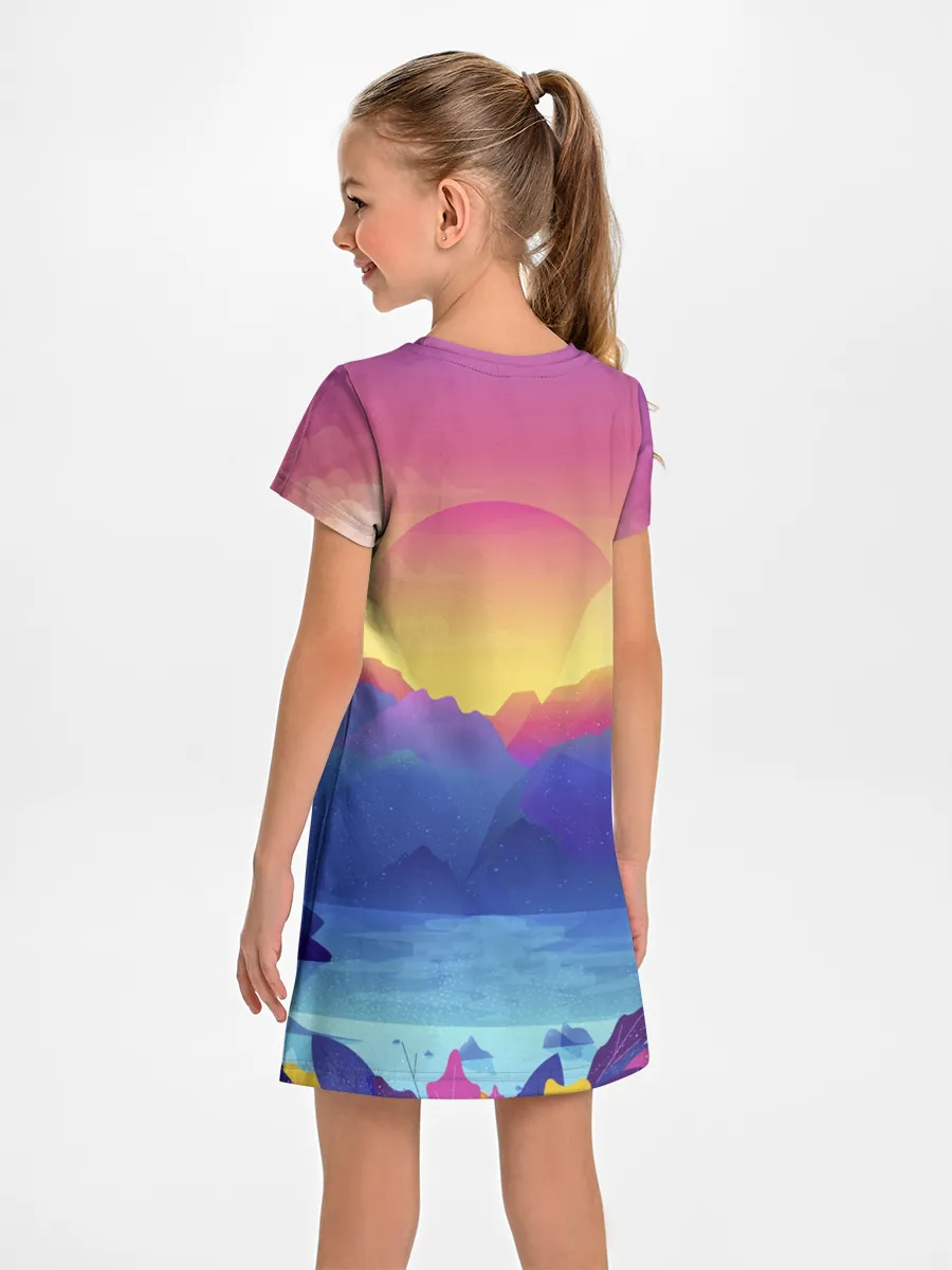 Детское платье / Красочные Горы