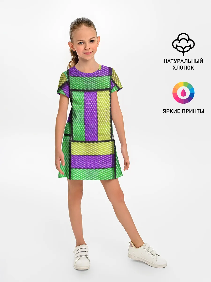 Детское платье / Цветные Ремешки