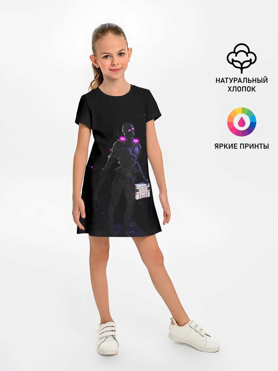 Детское платье / MINECRAFT