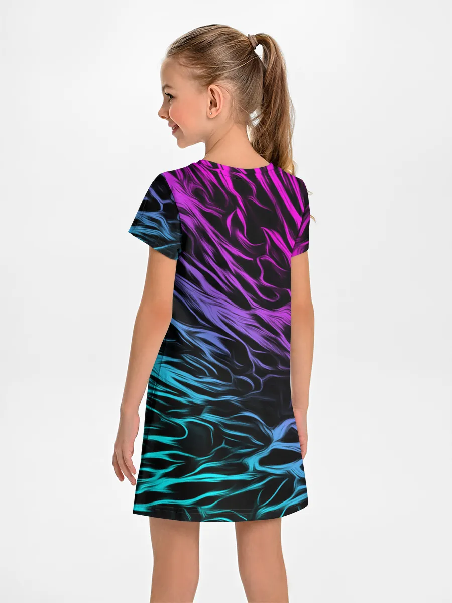 Детское платье / НЕОНОВЫЕ РАЗВОДЫ / НЕОН