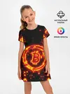 Детское платье / BITCOIN / БИТКОИН / ОГОНЬ