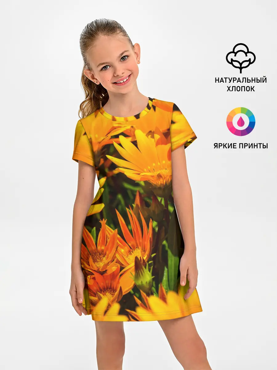 Детское платье / Желтый цвет весны