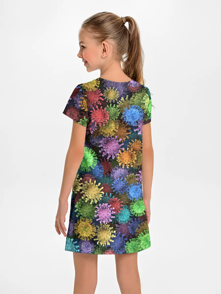 Детское платье / Разноцветные вирусы