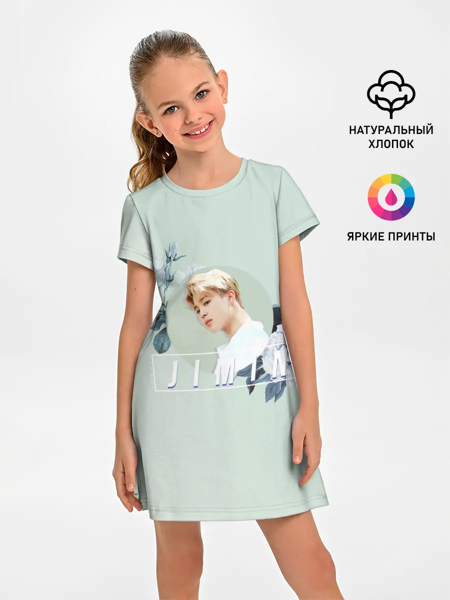 Детское платье / Чимин в цветах