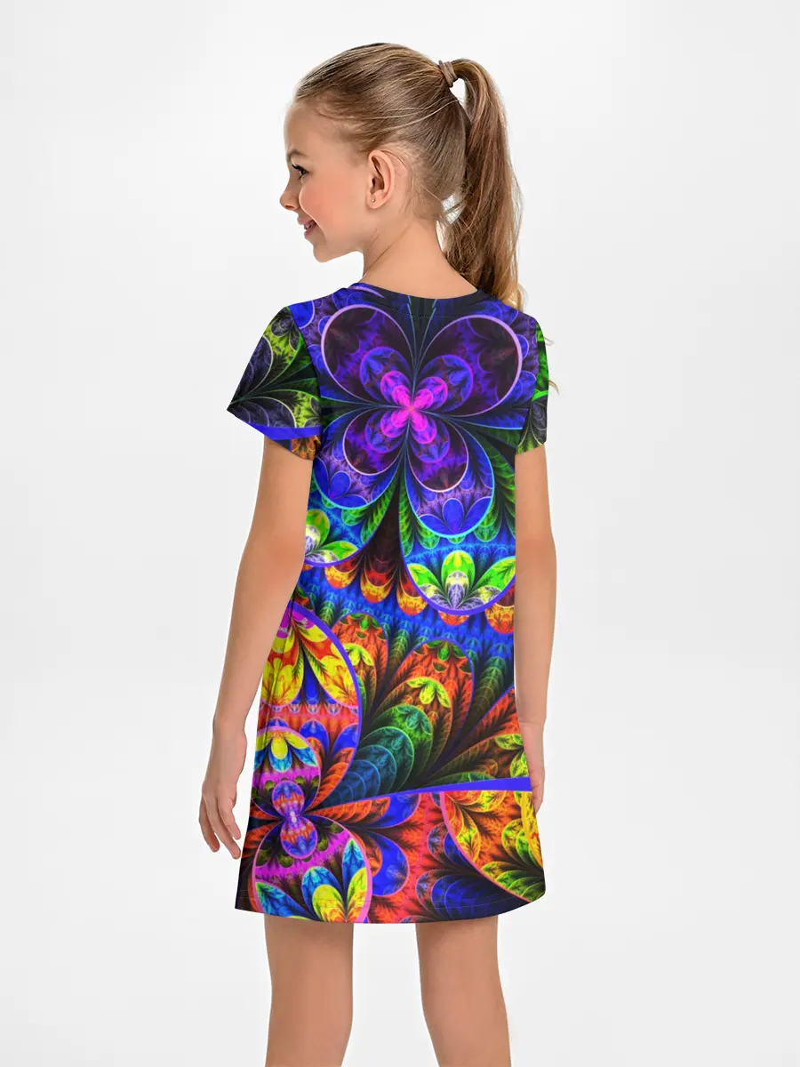 Детское платье / ФРАКТАЛЬНЫЙ НЕОН