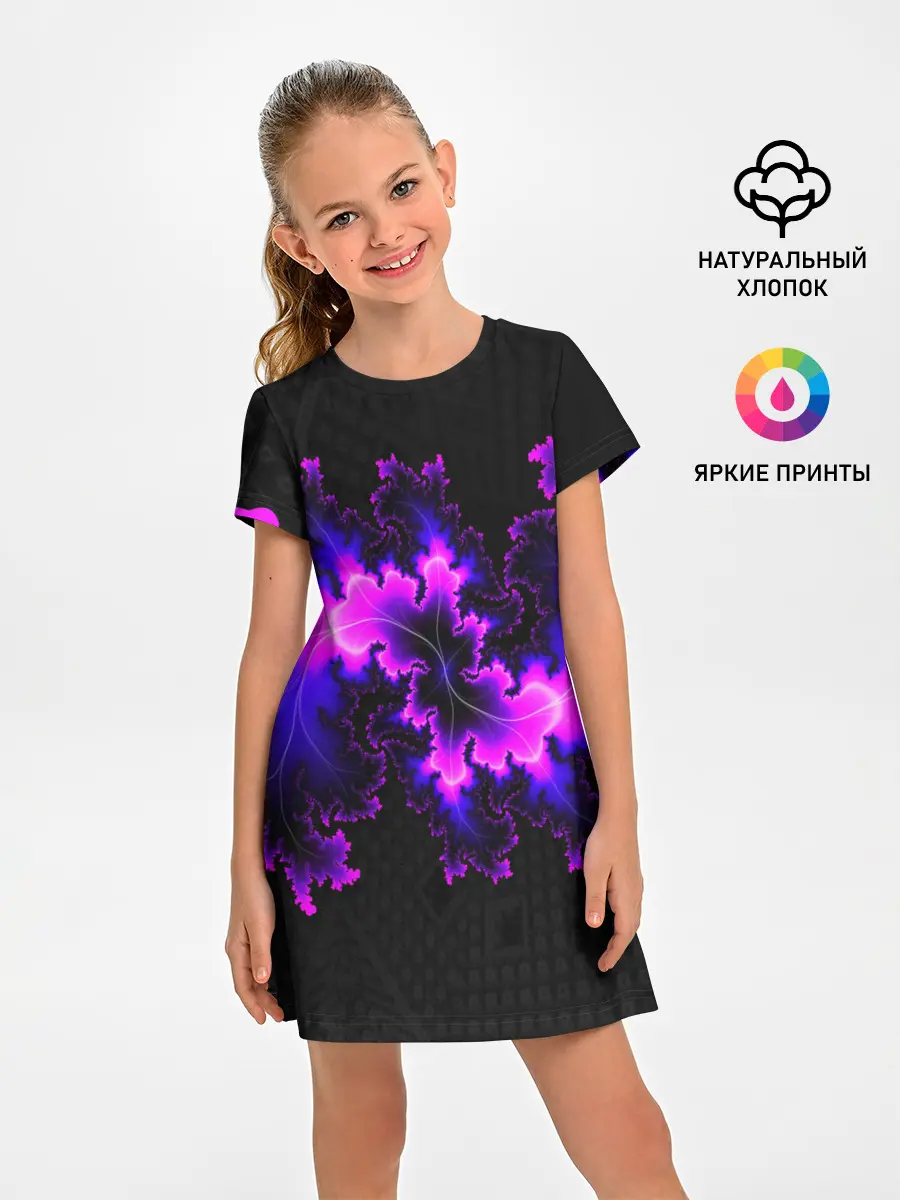 Детское платье / NEON Liquid
