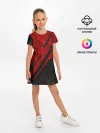 Детское платье / Красное чёрное 3D