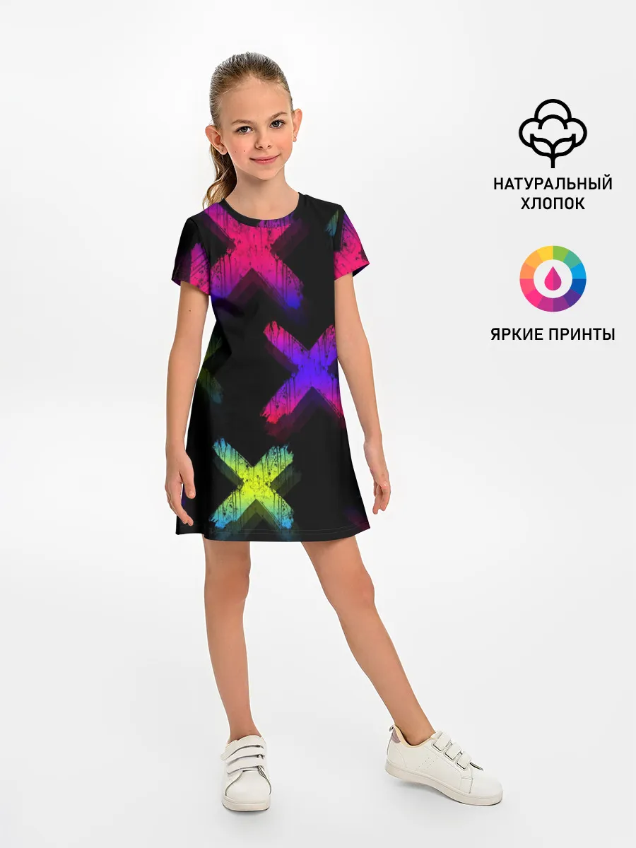 Детское платье / Крестики