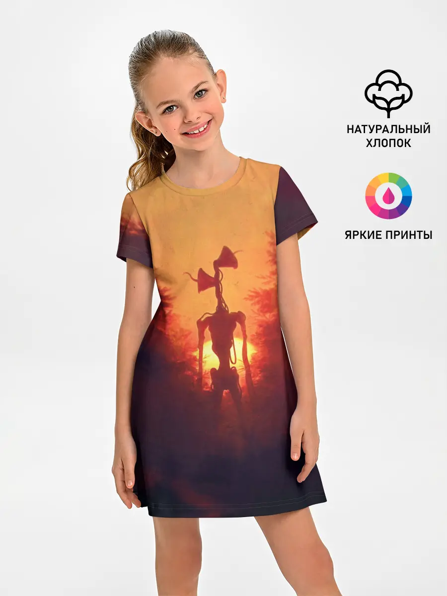 Детское платье / СИРЕНОГОЛОВЫЙ ORANGE