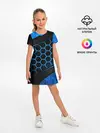 Детское платье / 3D luxury blue 3Д СОТЫ и плиты