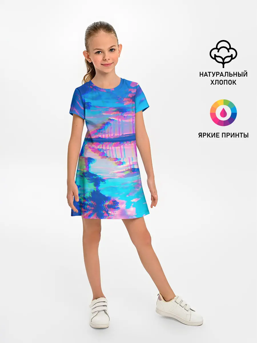 Детское платье / ГАВАЙИ ГЛИТЧ