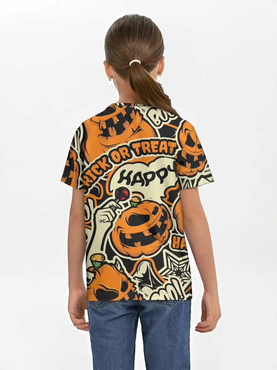 Детская базовая футболка / Хэллоуин