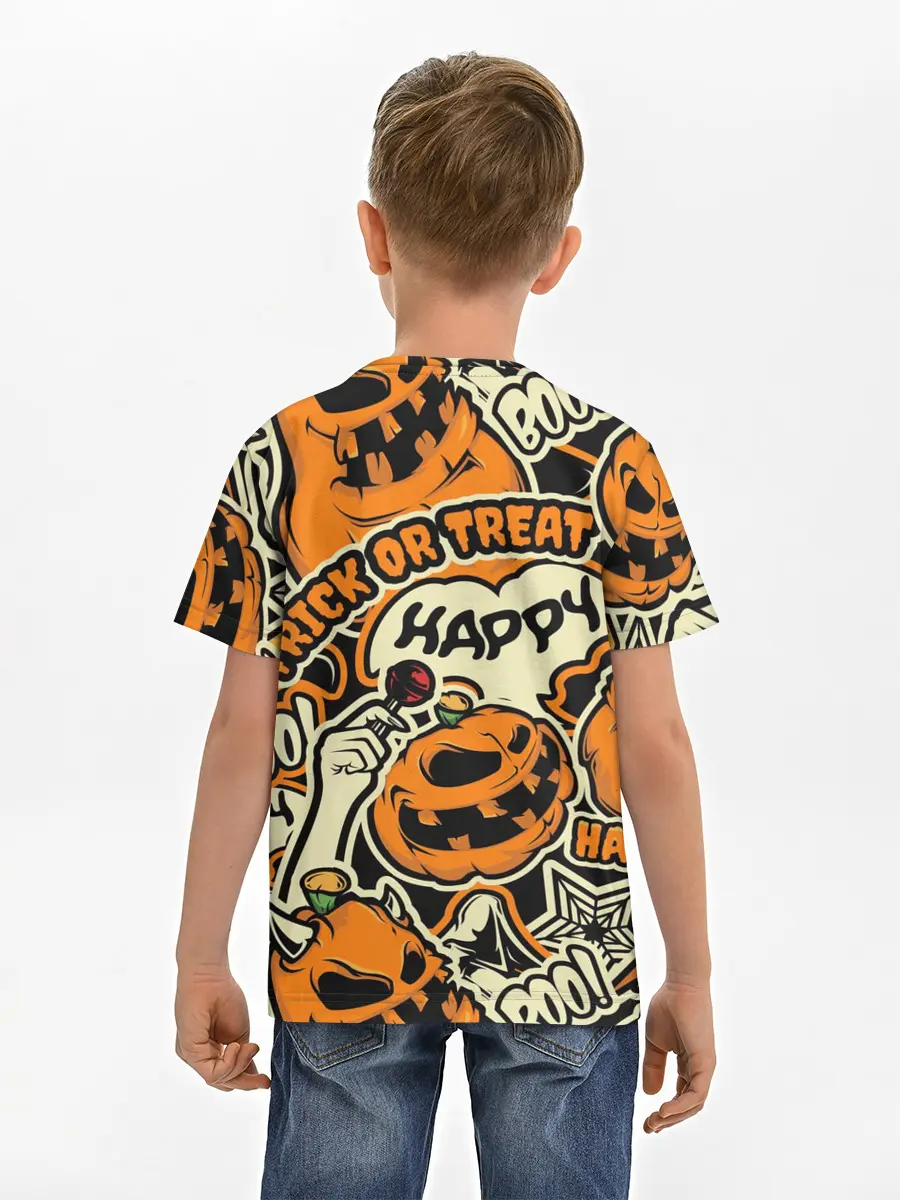 Детская базовая футболка / Хэллоуин